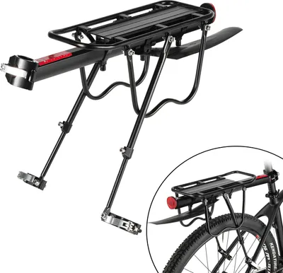 Immagine prodotto di Portabici TolleTour con catarifrangente - regolabile con parafango caricabile fino a max. 50 kg per MTB da 24-29 pollici in alluminio