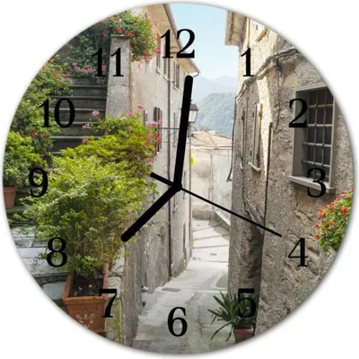 Produktbild von Glasuhr Wanduhr Küchenuhr Echt-Glas 30fi cm Griechenland grün