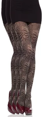 Produktbild von Damen Gemusterte Strumpfhose (Cappucino(40 DEN) ,S) .