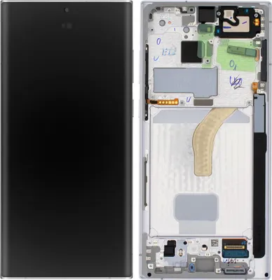 Produktbild von Samsung, LCD Bildschirm Original Touchscreen – Phantom White für Samsung Galaxy S22 Ultra, Weiß