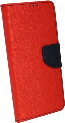 Produktbild von cofi1453® Buch Tasche "Fancy" kompatibel mit SAMSUNG GALAXY S21 (G991F) Handy Hülle Etui Brieftasche Schutzhülle mit Standfunktion, Kartenfach Rot-Blau