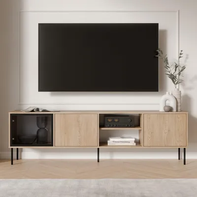 Immagine prodotto di Fiuggi - Mobile Porta tv, 200x40x60h cm Marrone, un Ripiano