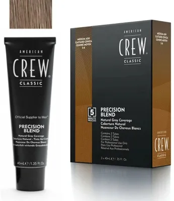 Obrázok produktu pre American Crew Precision Blend farba na vlasy 3x40ml Medium Ash 5-6