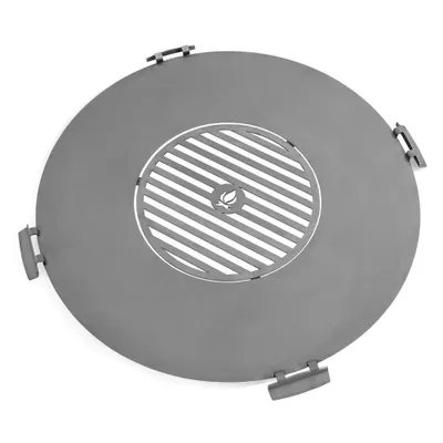 Produktbild von Grillplatte für Feuerschale 82 x 82 cm Stahl Grau