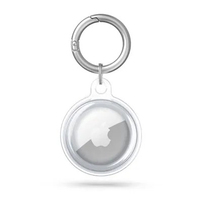 Zdjęcie produktu dla Tech-Protect Etui Silikonowe Z Karabińczykiem Do Apple Airtag - Clear