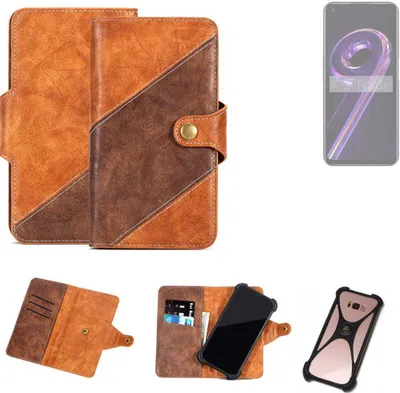 Produktbild von K-S-Trade Handyhülle Schutzhülle Bookstyle Case Wallet-Case kompatibel mit Realme 9 Pro Cover Klapphülle Kantenschutz Smartphone dunkelbraun braun