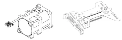 Zdjęcie produktu dla DELL 330-BCVV, Zestaw do montażu, PowerEdge R360, Riser Config 2 Butterfly Gen4 Riser (x8/x8