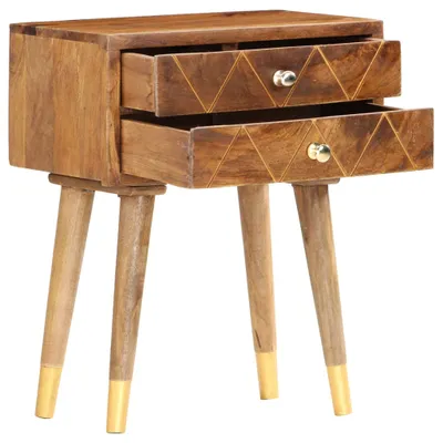 Zdjęcie produktu dla vidaXL Stolik nocny 43×30×58 cm z litego drewna mango