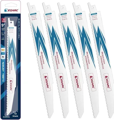 Obrázok produktu pre Pílové listy EZARC 225 mm na demoláciu dreva a kovu 5 balení