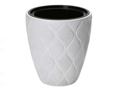 Image de Nohel Garden Couvre-pot de fleurs FLOW plastique d29x32cm