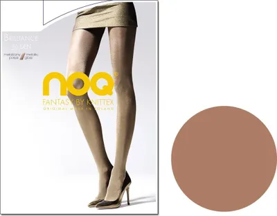 Produktbild von Blickdichte Strumpfhose mit Metallic-Glanz 50 den 4 Golden