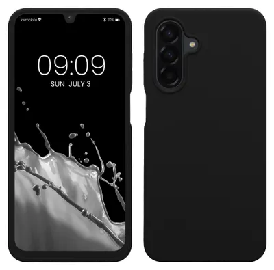 Produktbild von kwmobile Handyhülle für Samsung Galaxy A26 5G Hülle - Case Silikon - Kabelloses Laden - Schutzhülle Cover in Schwarz