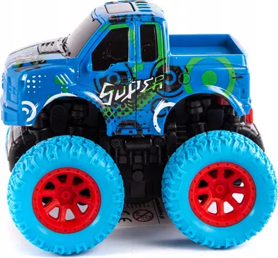 Produktbild von Monster Truck Geländewagen Spielzeugauto Friktionsantrieb Bunt Offroad Kinder Auto