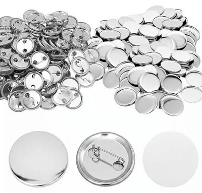 Immagine prodotto di Solidchoice - Set di 100 bottoni piatti da 25 mm con spille