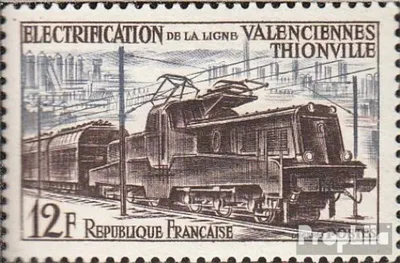 Produktbild von Briefmarken Frankreich 1955 Mi 1049 (kompl.Ausg.) postfrisch Elektromotive