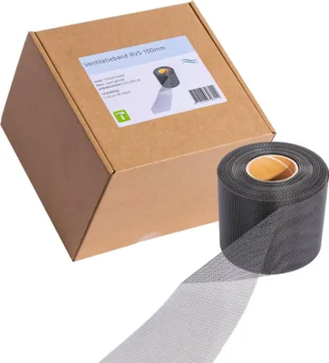 Immagine prodotto di Nastro di ventilazione in acciaio inox nero 30m x 15cm