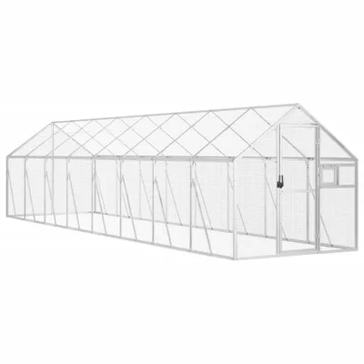 Produktbild von vidaXL Voliere Silbern 1,79x8x1,85 m Aluminium