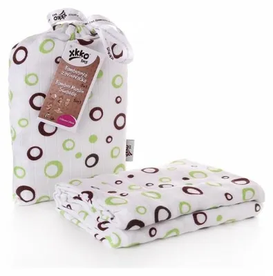 Obrázok produktu pre XKKO BMB zavinovačka - osuška, 120x120 - Lime Bubbles