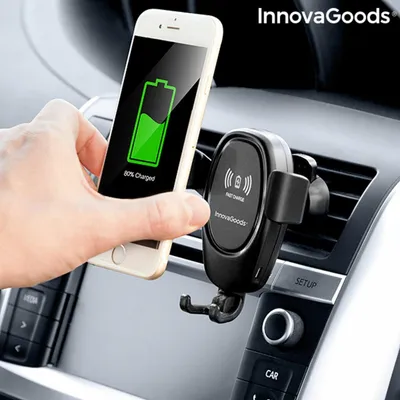 Productafbeelding van Autohouder met draadloze oplader, Wolder InnovaGoods