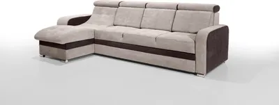 Produktbild von Robin Bristol Ecksofa mit Schlaffunktion Bettkasten Verstellbare Kopfstützen Sofa L-Form Schlafsofa Freistehende Eckcouch Schlafcouch Wohnzimmermöbel Wohnlandschaft (Beige Braun)