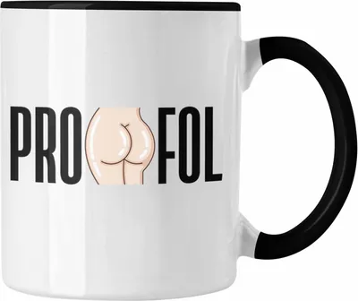 Produktbild von Trendation - Propofol Tasse Geschenk Krankenschwester Anästhesie Anästhesietechnische Assistentin (Schwarz)