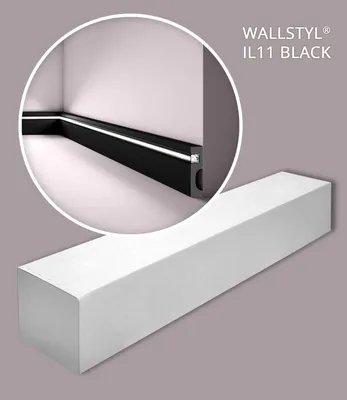 Produktbild von NMC IL11 BLACK-box WALLSTYL Sockelleisten 1 Karton SET 13 Stuckleisten | 26 m