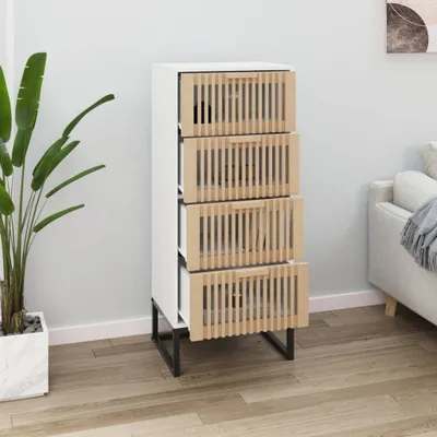 Produktbild von Möbel Highboard Weiß 40x30x95 cm Holzwerkstoff - Kommoden 352124