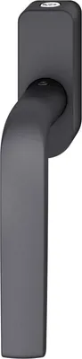 Produktbild von FSB Fenstergriff 34 1267 abschließbar ovale Rosette, Aluminium schwarz matt