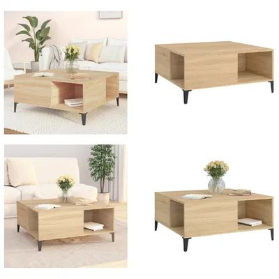 Produktbild von vidaXL Couchtisch Sonoma Eiche 80x80x36,5 cm Holzwerkstoff - Couchtisch - Couchtische - Beistelltisch - Sofatisch