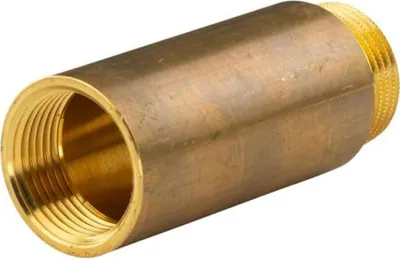 Produktbild von Messing Gewinde-Fitting Hahnverlängerung IG/AG 1' (DN 25) Länge 80 mm - schwere Ausführung