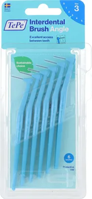 Obrázek produktu pro Mezizubní kartáčky Angle 6 ks, 0,6 mm modrý