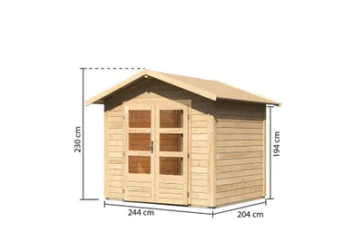 Image de Abri de jardin Woodfeeling Talkau 3, aspect naturel ; 83335