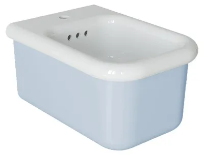 Image de Bidet suspendu rétro - True Colors Lite - Bleu Ciel Pastel