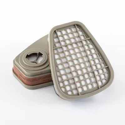 Produktbild von Atemschutz Halbmaske - 20 Filterkartuschen + 2 Filter - Ersatzfilter für 6100, 6200, 6300, 7502, 6800 Atemschutzmasken - Für Staub und Arbeiten
