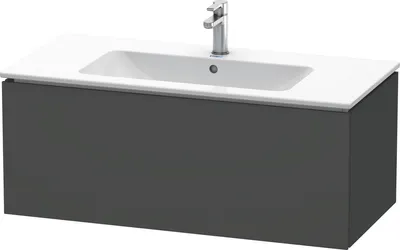 Produktbild von Waschtischunterbau L-CUBE 1020x481x400mm graphit matt graphit matt