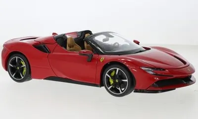 Image de Bburago BBU18-16016RED - 1/18 - Ferrari SF90 Stradale Hybrid Spider, rouge, 2020