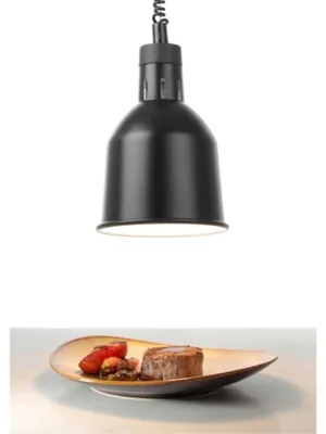 Produktbild von HENDI Wärmelampe Zylinder schwarz