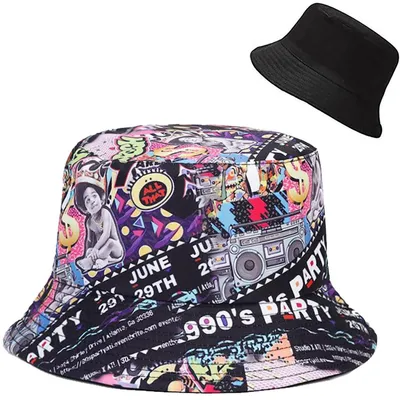 Immagine prodotto di Cappello estivo da donna Fischerhut, reversibile, in cotone, taglia unica (56-58 cm)