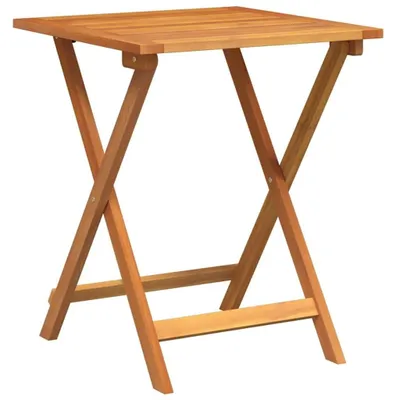 Immagine prodotto di Tavolo pieghevole da giardino in legno di acacia massello, dimensioni 60 x 60 x 72 cm
