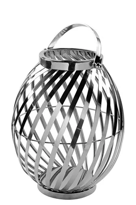 Produktbild von Fink EZ-BRAVA, Laterne, Edelstahl , glatt, silberfarben, L. 26 cm, B. 26 cm, H. 35 cm, D. 20 cm Höhe: 35.00 cm Breite: 26.00 cm Tiefe: 26.00cm Durchmesser: 20.00 cm 147031