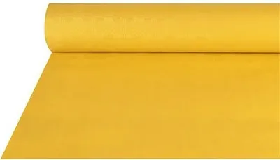 Produktbild von Papstar Papiertischtuch mit Damastprägung 50 m x 1 m gelb, 4 x 1 Rolle
