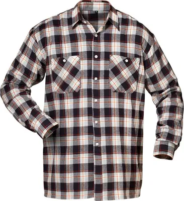 Produktbild von VIRGINIA Flanell-Hemd, Marine/Hellblau/Rot kariert Größe XXXXL(49/50)