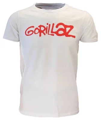 Produktbild von Gorillaz White Tee Logo T-Shirt – Offizielles Merchandise - M