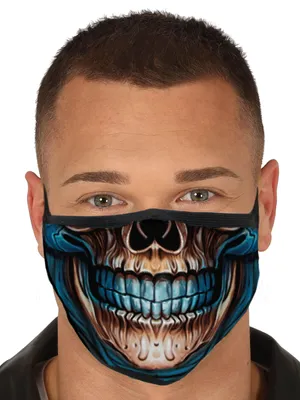 Immagine prodotto di Maschera facciale in tessuto a forma di teschio