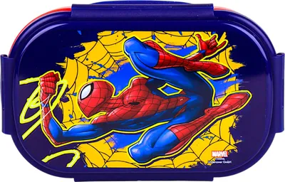 Produktbild von Spider-Man Brotdose - Kinder Lunch Box-Vesperdose  mit 2 Fächern & Göffel-Messer