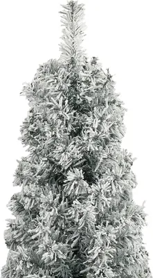 Obrázok produktu pre vidaXL Vianočný stromček Slim so stojanom Snowy 300 cm PVC