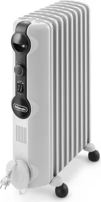 Produktbild von De’Longhi TRRS 0920, Öl-Heizlüfter, Indoor, Weiß, Schalter, Drehregler, 2000 W