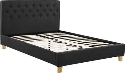 Image de Lit "Emmy" - 160 x 200 cm - Gris foncé