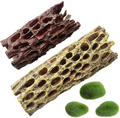 Produktbild von Set aus 2 Aquarium Garnelen Verstecke, Shrimp Versteck, Aquarium Dekoration, Fisch Aquarium Zubehör und Garnelen Lebensräume im Teich