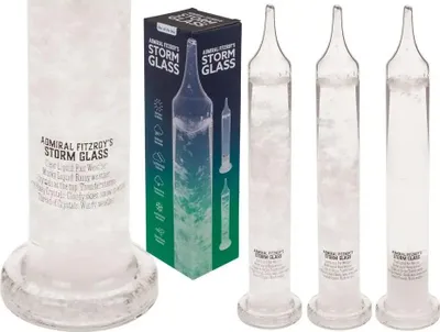 Zdjęcie produktu dla Szklany Barometr Pogodowy - Chemiczna Prognoza w Stylu Retro